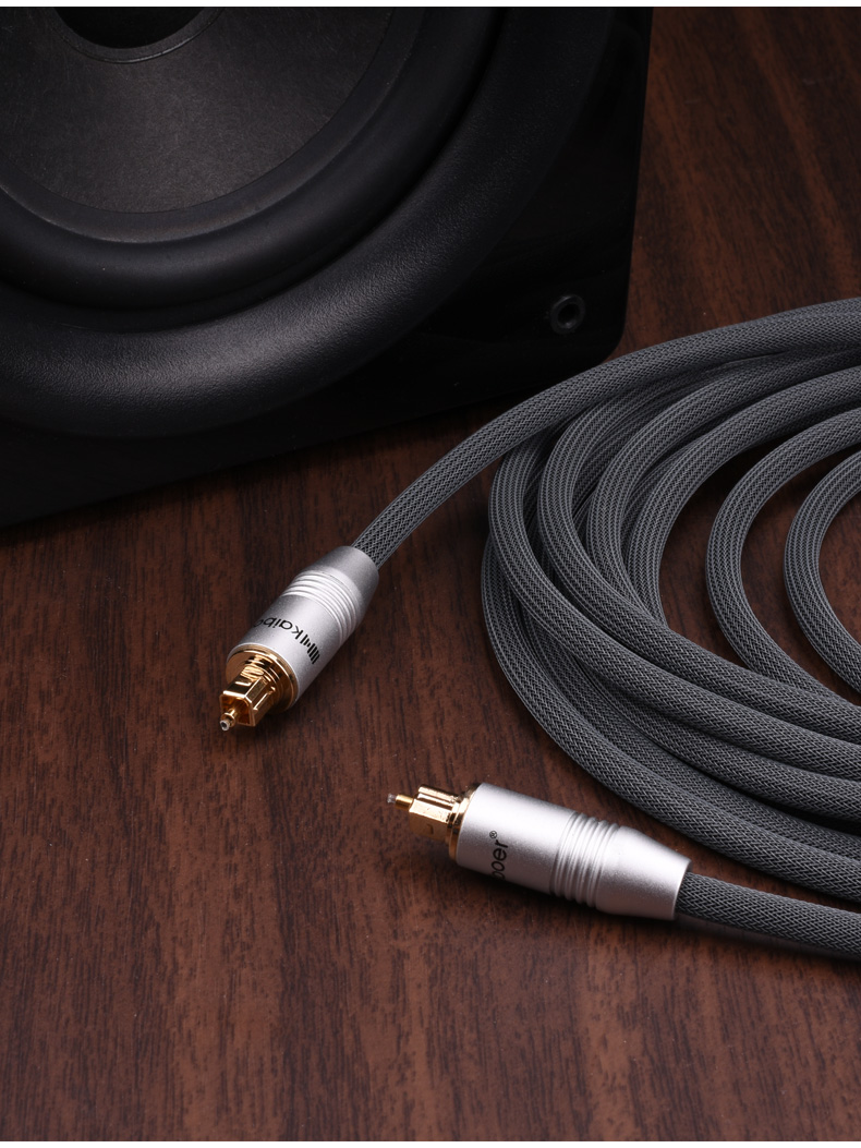 新品发烧数字光纤音频线spdif输出线连接功放51音响ps4光钎线方对方1