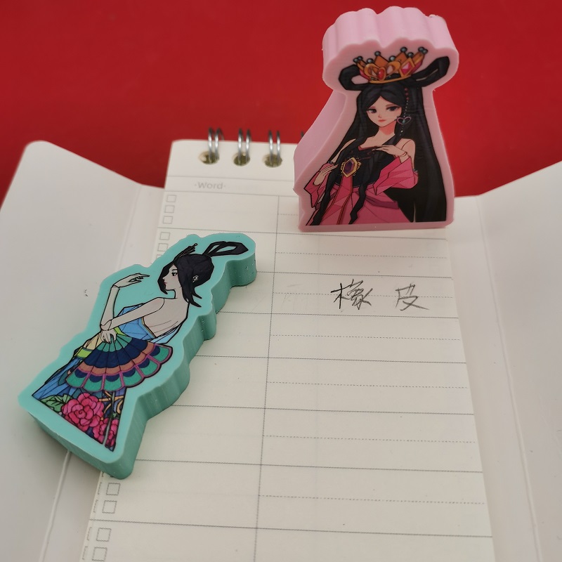 喻娄叶罗丽人物造型橡皮擦少屑擦得干净不留痕超净象皮擦儿童幼儿园