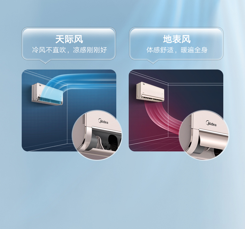 美的 Midea 家用空调kfr 50gw N8mxa1 美的 Midea 2匹旋耀 新一级能效空调挂机 变频冷暖 客厅壁挂式智能家电kfr