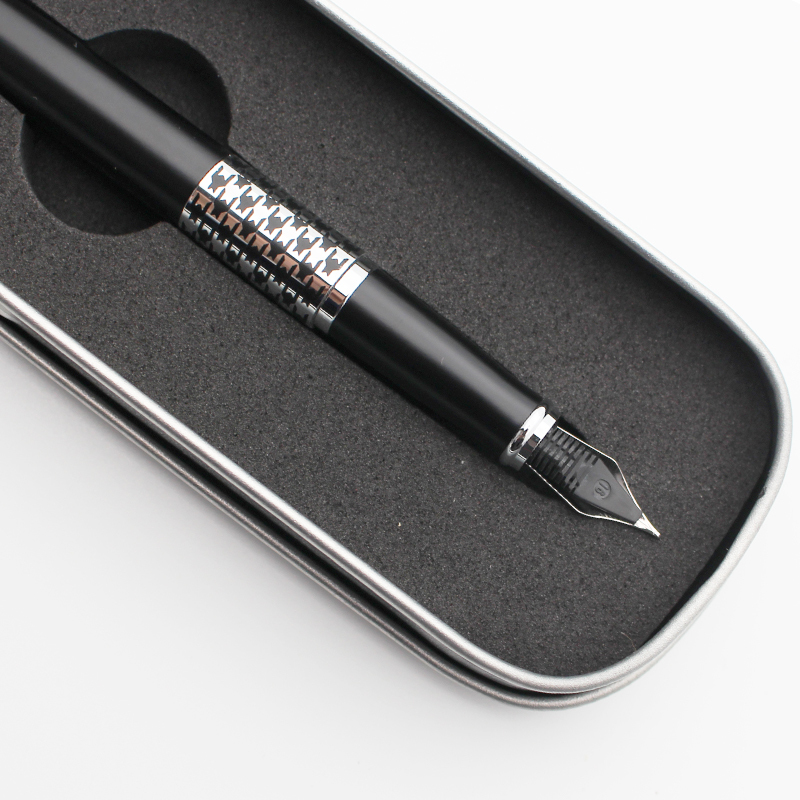 自营 晨光afpy9801金属钢笔 办公f尖 抽拉吸墨钢笔 单个装 黑色(单位