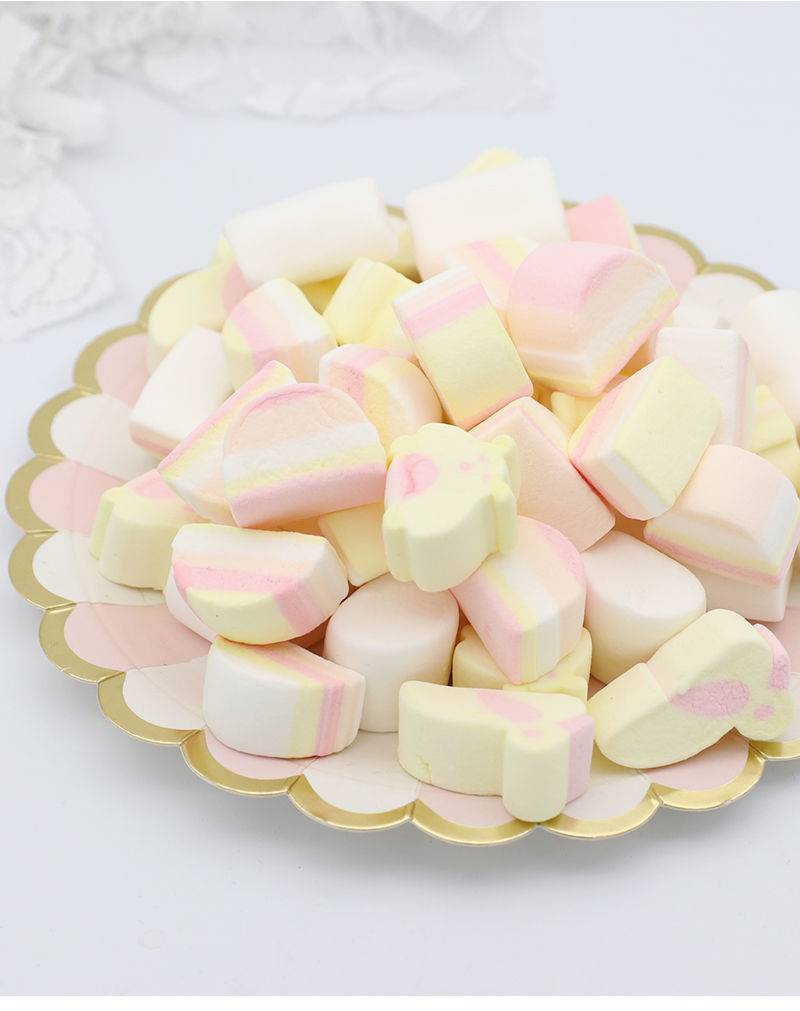 博多客糖果 棉花糖批发烘焙棉花糖彩糖纯白手工做雪花酥牛轧糖材料