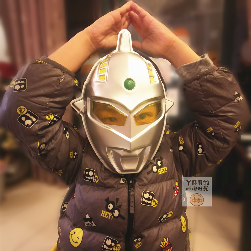 真智力动漫周边奥特曼面具 真智力儿童面具泰罗赛文迪迦泽塔假面男孩