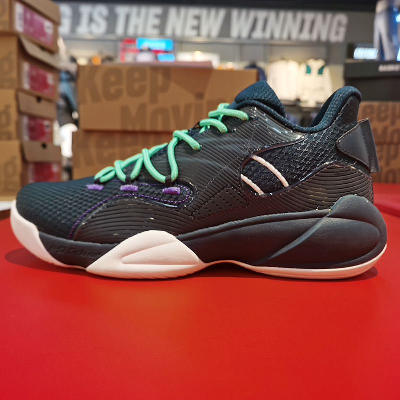 安踏篮球鞋男2021春季新款ufo激光iii低帮实战球鞋防滑耐磨减震