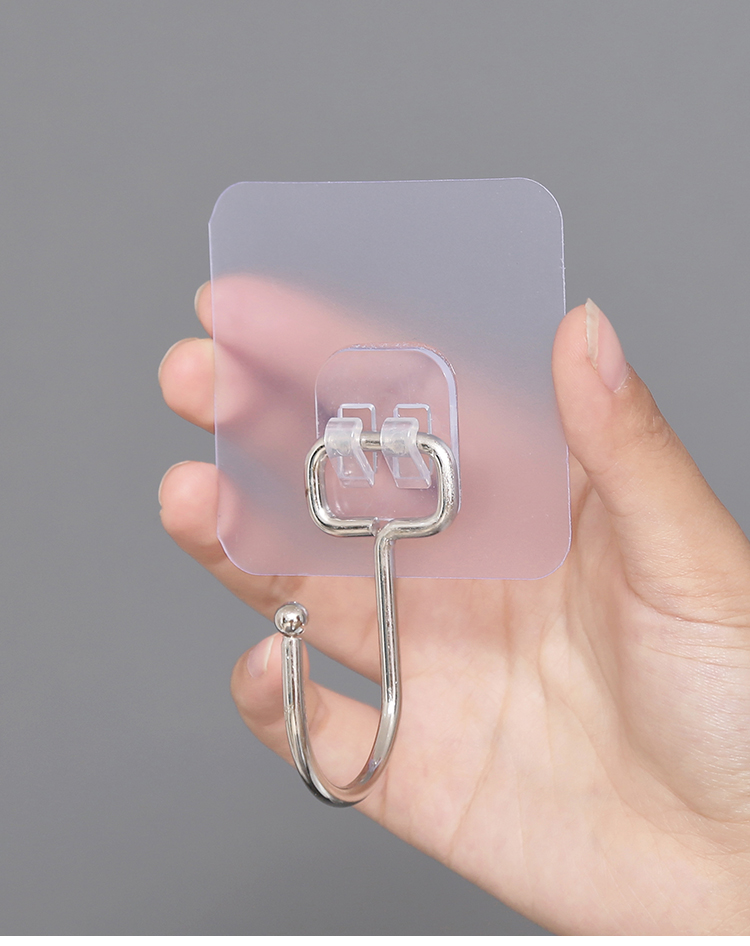 三维工匠挂钩强力粘胶贴墙壁挂承重门后免打孔衣服大钩子厨房挂勾无痕