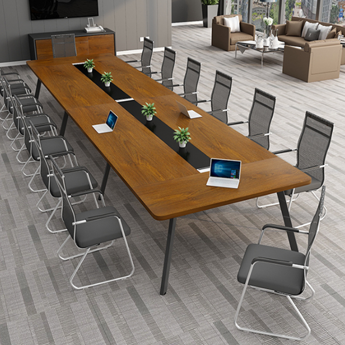会议桌简约现代会议长桌办公会客培训桌洽谈桌长方形桌141米