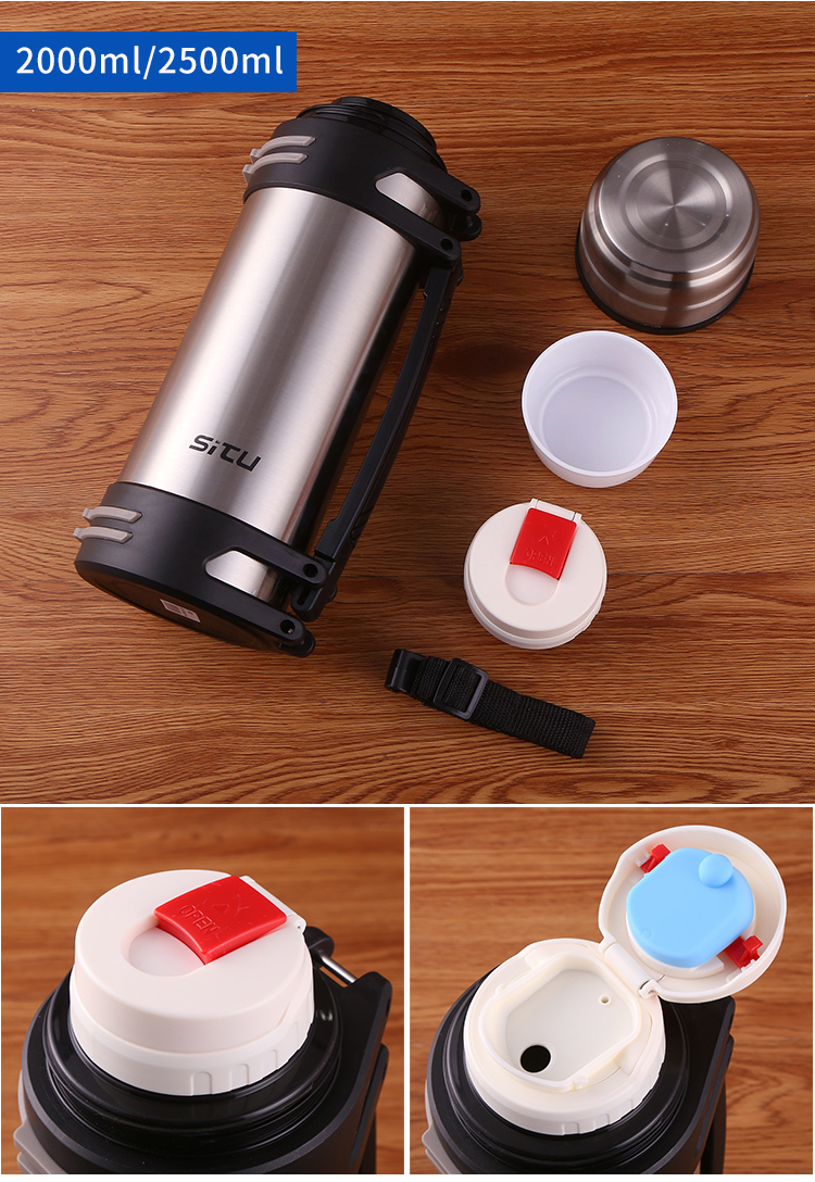 4000保温壶户外超大容量保温杯车载便携旅游水壶家用不锈钢暖瓶