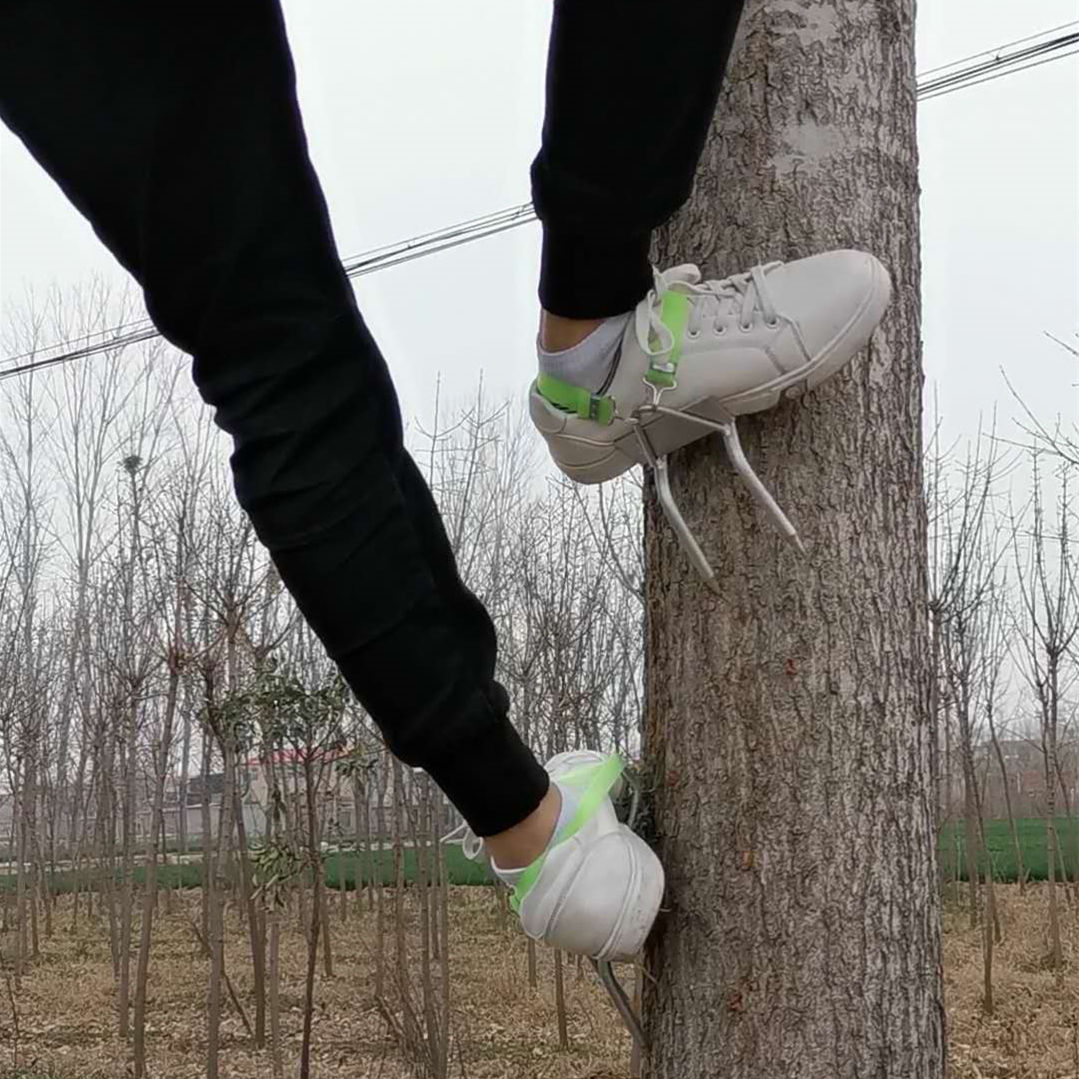 《爬树神器脚扎子 猫爪子上树工具伐木工具抓马蜂采松子摘槟榔工具