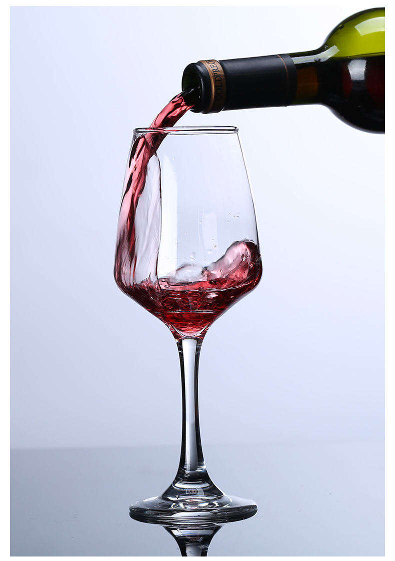 红酒杯套装家用醒酒器欧式大号玻璃6只装酒店葡萄酒高脚杯酒具2个