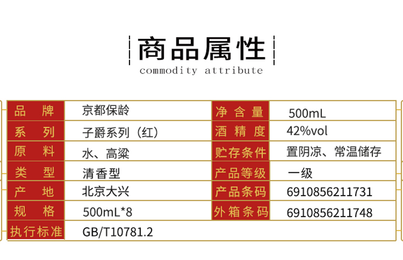 北京二锅头配料表图片