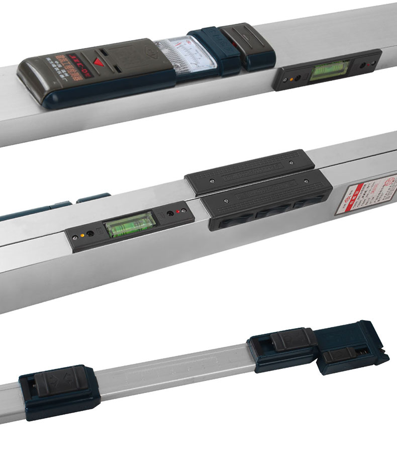 靠尺2米验房工具套装建筑工程检测铝合金高精度水平尺1米数显靠尺2米