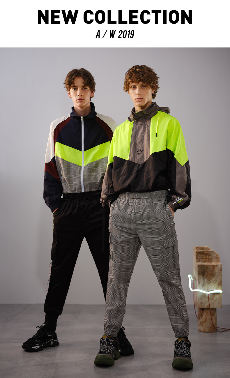 gxgxumbro茵宝联名商场同款秋新款翻领男士潮流休闲夹克外套835