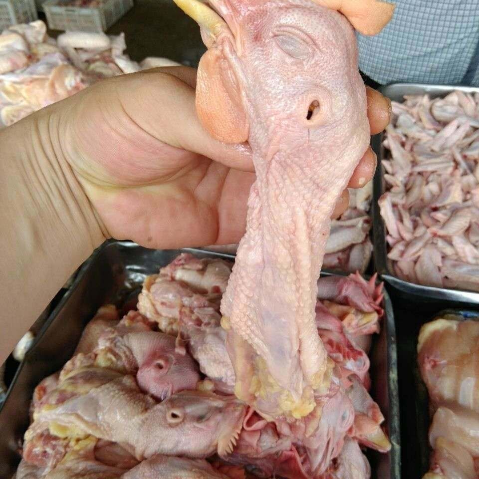 《新鲜带鸡头脖新鲜分割鸡头鸡脖带皮鸡脖散养土鸡山鸡带头脖【8月15