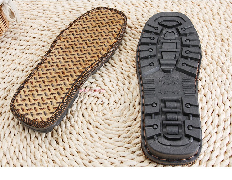 手工编织棉鞋海绵鞋帮防滑耐磨毛线拖鞋勾钩橡胶牛筋鞋底子