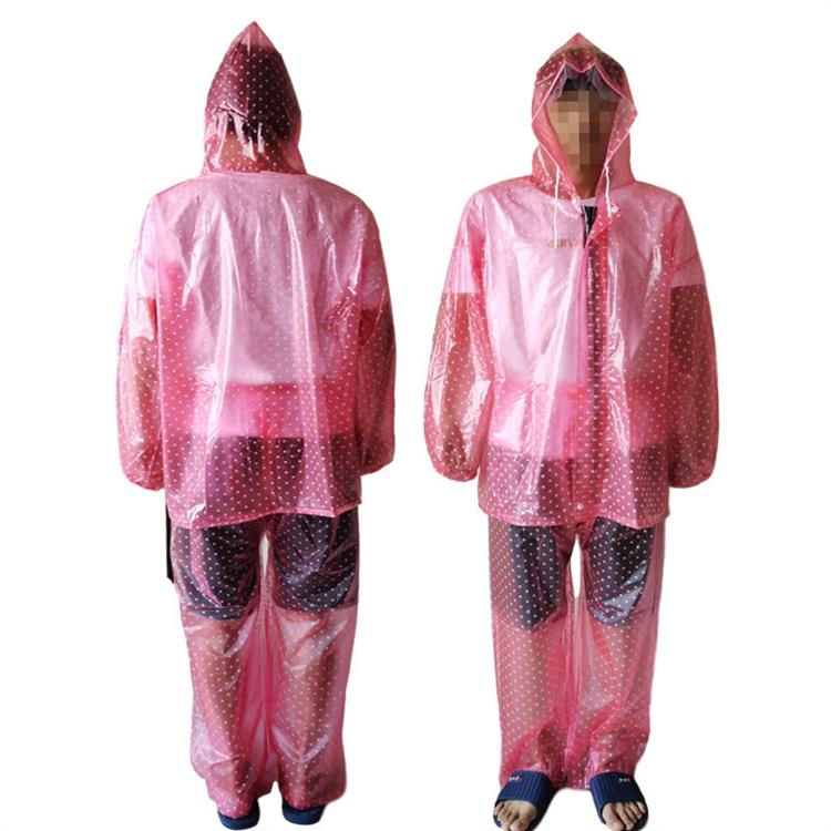 牛筋加厚塑料雨衣雨裤分体电动车摩托车户外骑行垂钓便携防水套装