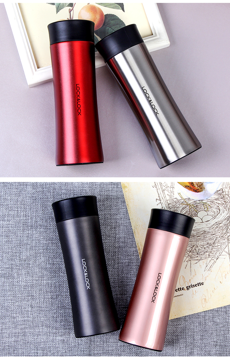 乐扣乐扣(lock&lock)韩国保温杯男女士口杯不锈钢水杯便携创意茶杯带