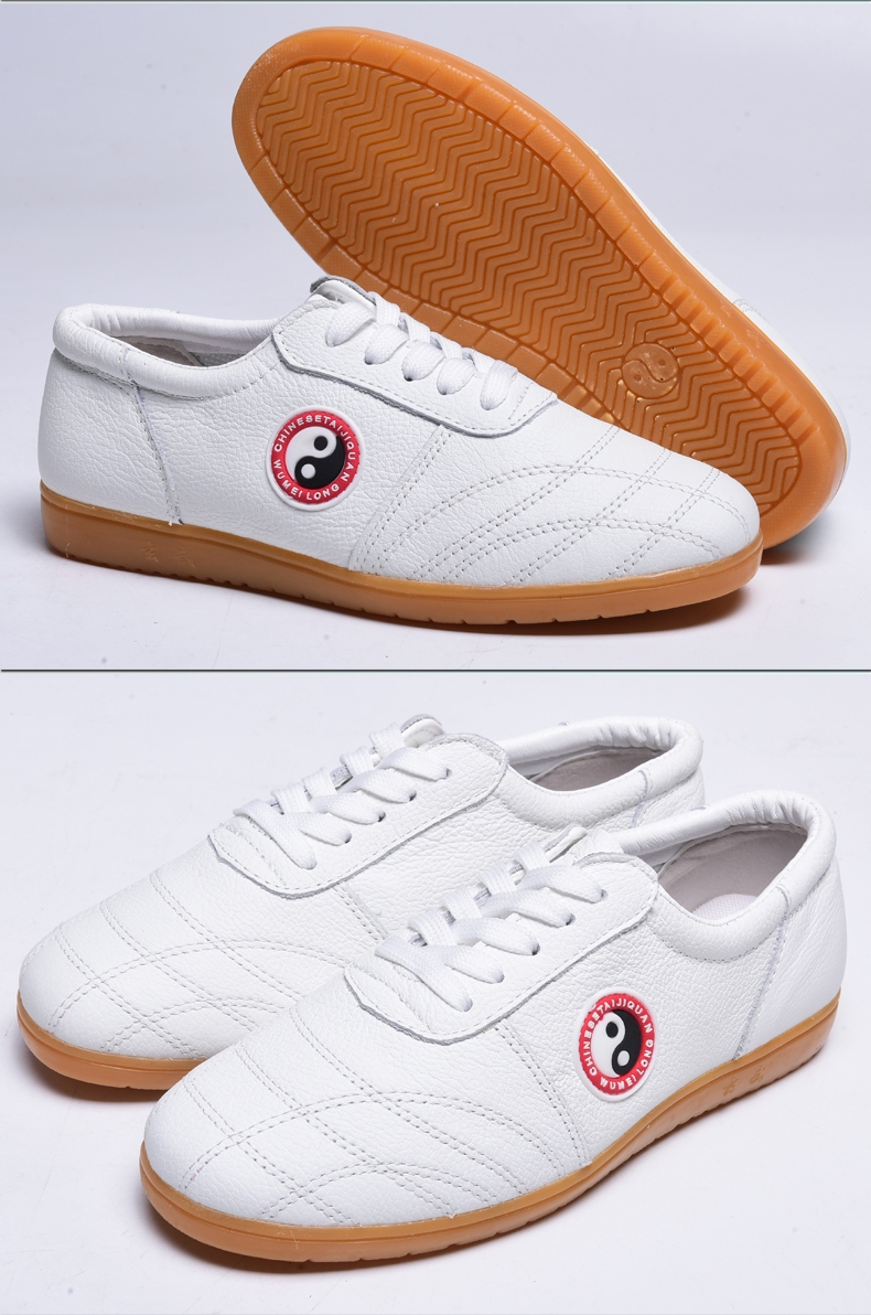 太极鞋夏季透气武术鞋牛筋底练功鞋古达软牛皮太极拳鞋女功夫鞋男