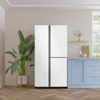 三星RS63DG55P8CWSC 641L柔光白 对开三门 干湿分储立体循环 金属匀冷却净味过滤网 对开三门冰箱