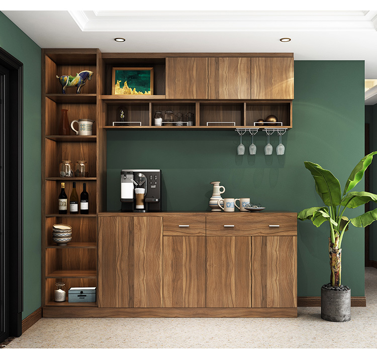 索菲亚餐边柜酒柜一体靠墙组合现代柜子客厅家用储物柜定制经济型元