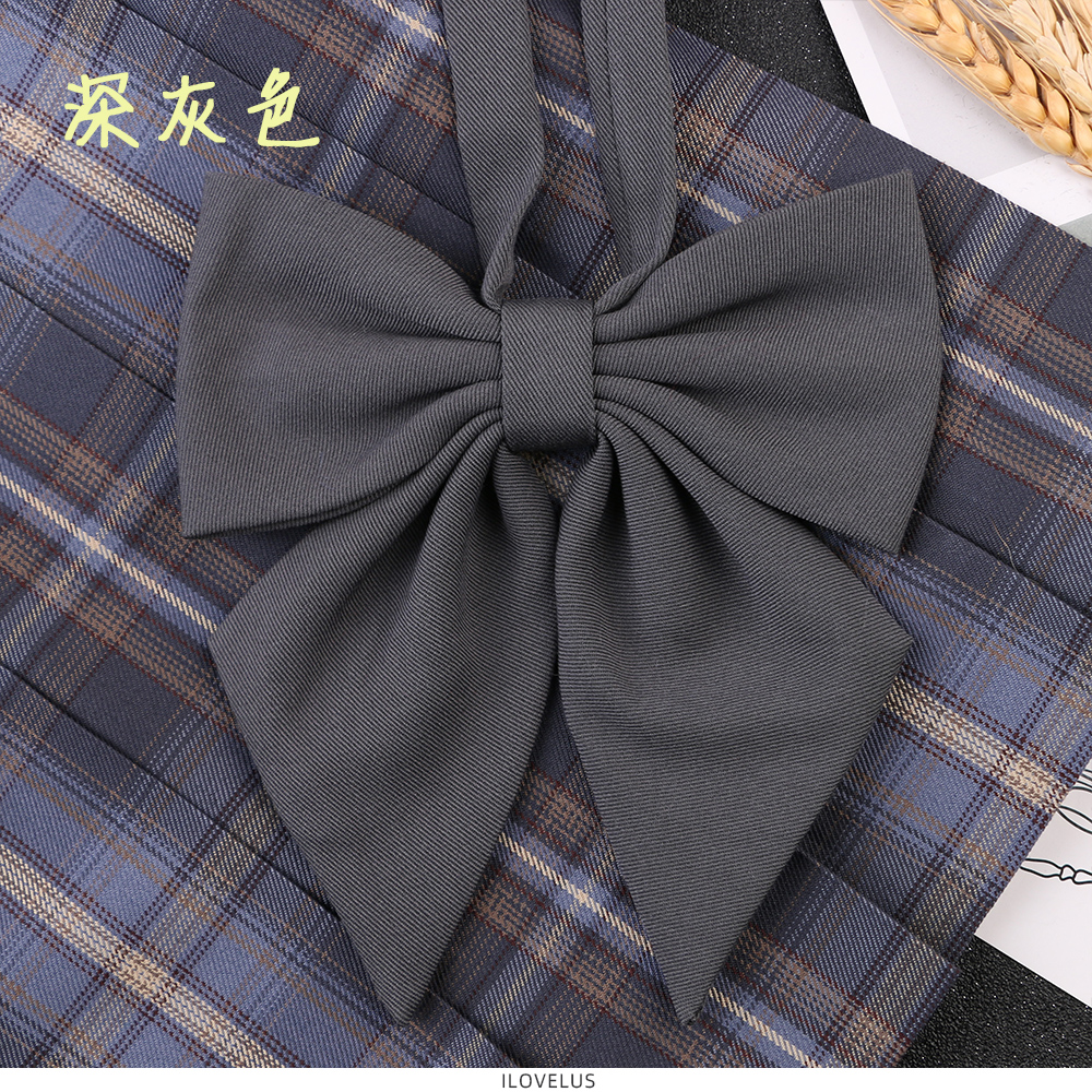 newlake纯色基础款平角羽根双层jk领结领花日系百搭小物制服衬衫领带