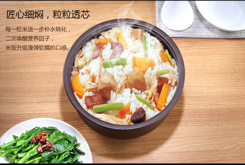 三源(sanyuan)家用全自动紫砂电饭锅2l4l多功能煲仔饭4人煲汤煮粥上线