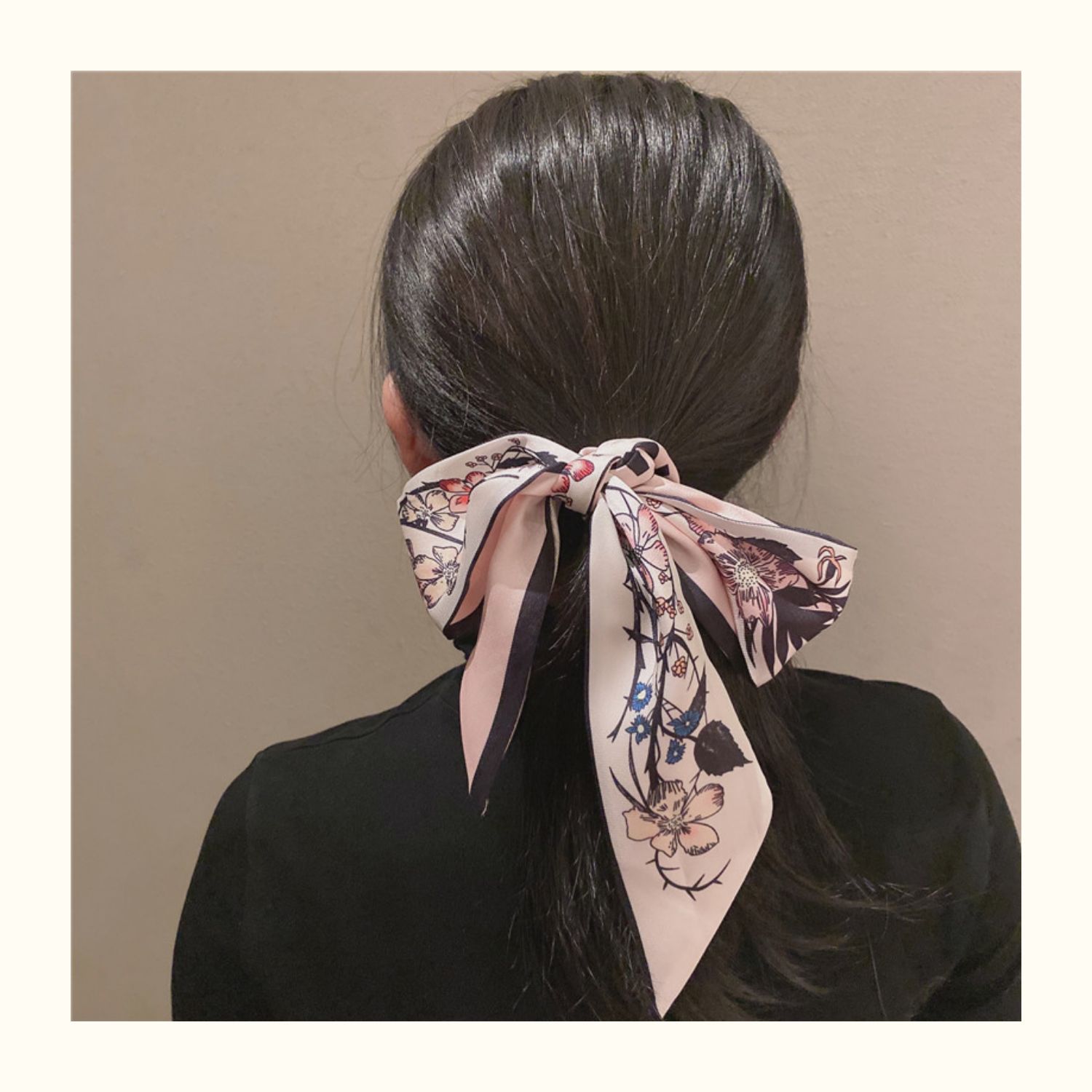 中餐厅赵丽颖同款丝巾发带法式复古绑头发飘带丝带绑包用围巾领巾