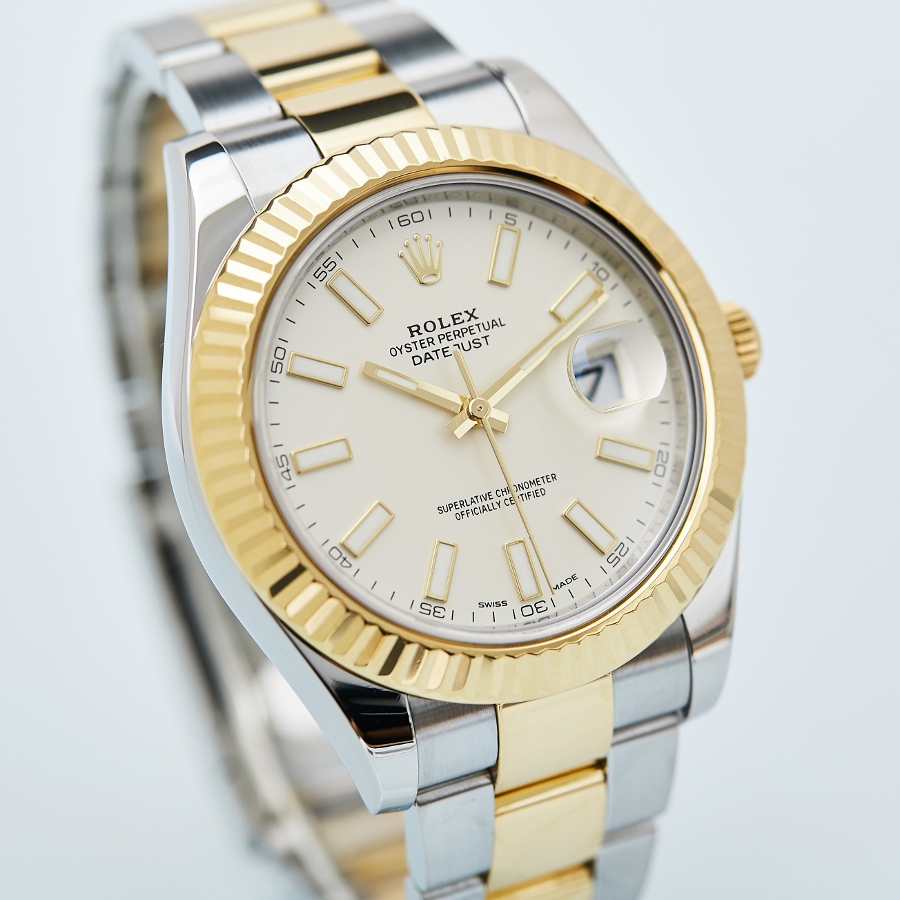 二手95新劳力士日志型系列日历显示功能自动机械男士手表116333