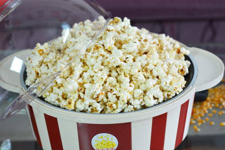 电动家用时光旧巷小型迷你全自动爆玉米花机可加焦糖油巧克力调料