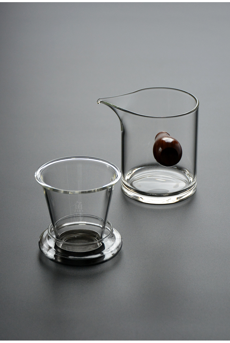 牧逸(muyi)家居器皿 一杯子一辈子鱼戏 日式耐热玻璃侧把茶壶泡茶壶