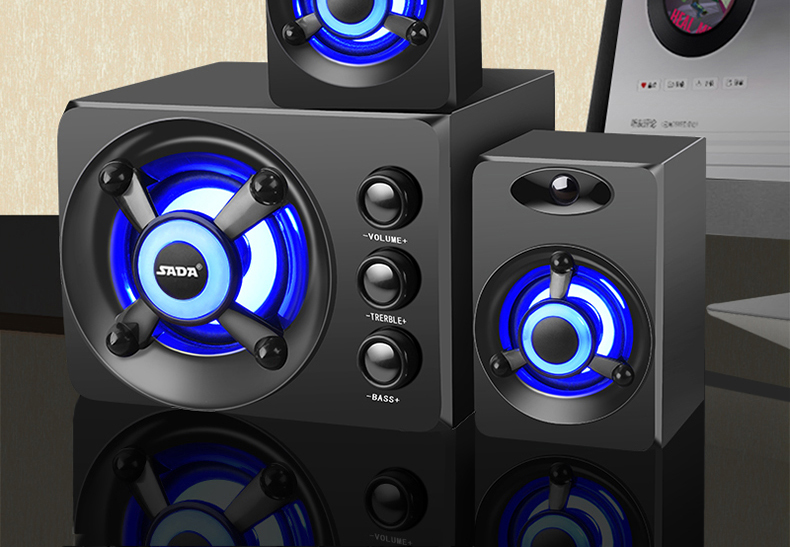 【赛达(sada)电脑音箱d-208】 sada d-208电脑音响家用低音炮台式电脑