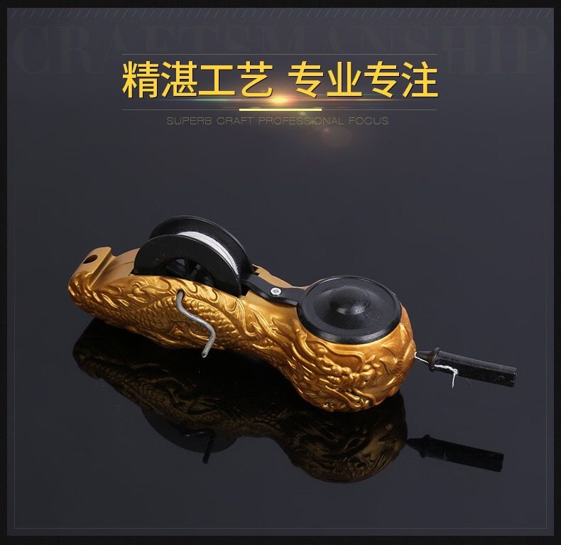 《墨斗手动划线器墨斗手摇墨斗手动划线器不锈钢墨斗木工专用 k60s5y