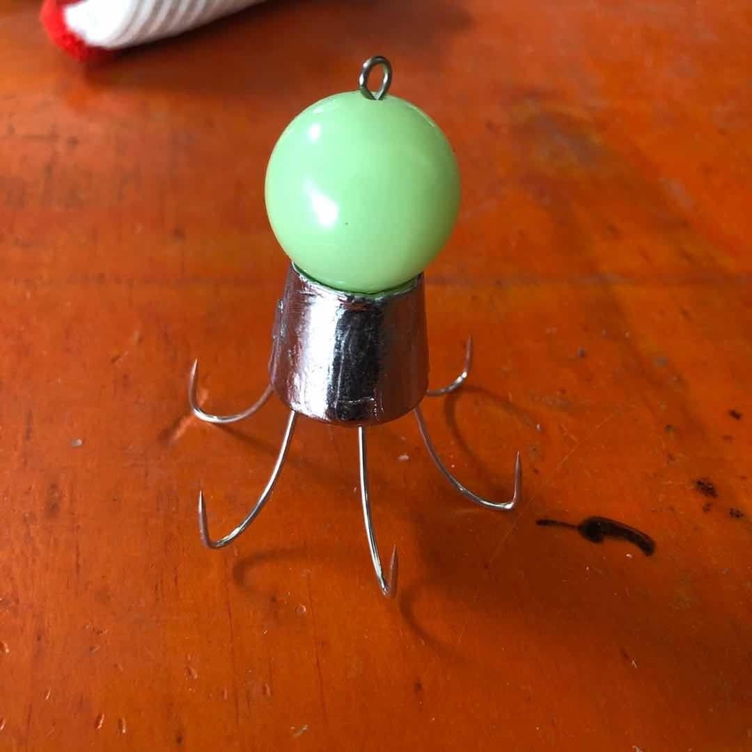 《珍珠色120克【4只装】 1号 八带钩八爪鱼钩八带鱼钩夜光鱿鱼钩钓