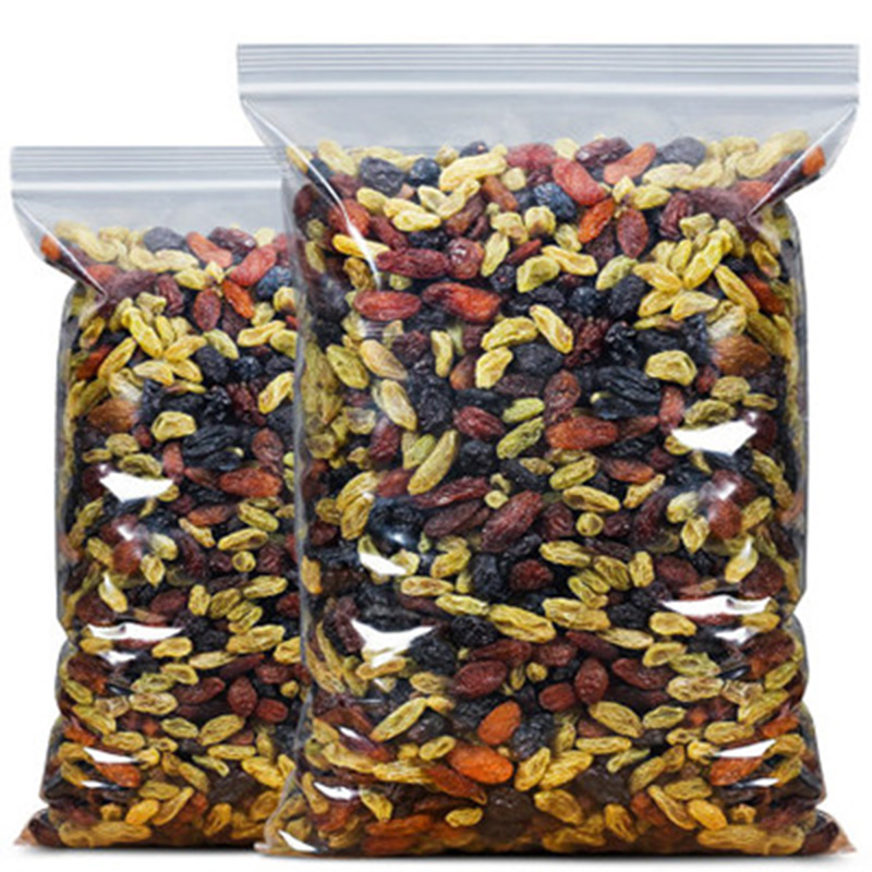 色彩年华蜜饯/果脯 新疆喀什特产色彩年华水洗多彩葡萄干彩色混合无籽