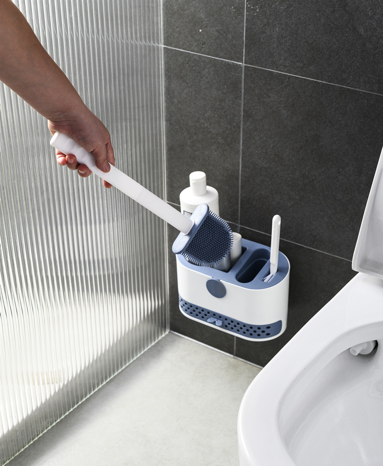 洗厕所硅胶马桶刷无死角家用壁挂墙式网红卫生间清洁刷子套装器