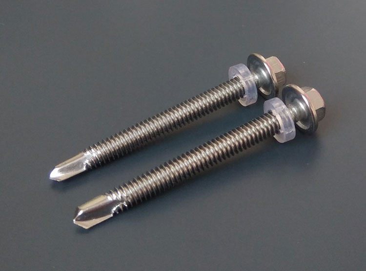 超级新品 410外六角头不锈钢钻尾螺丝彩钢瓦安装自攻燕尾钉送套筒m4.