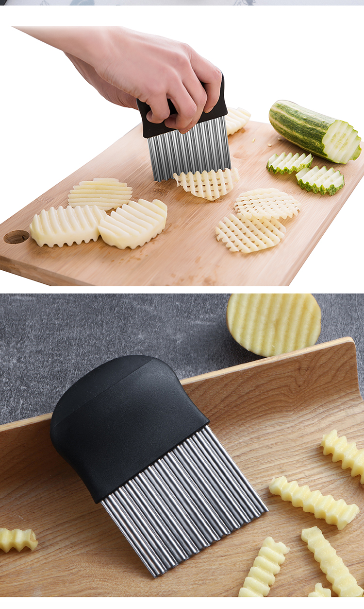 狼牙土豆刀波浪薯格刀切土豆刀厨房家用切菜神器花式切条切片工具实木