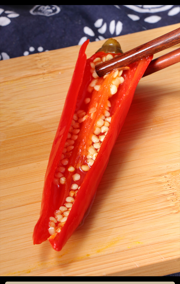 四川泡菜泡辣椒美人椒正宗老坛泡椒二荆条红辣椒泡酸菜500g2袋