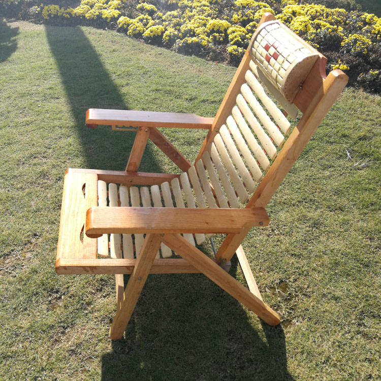 折叠竹木躺椅午休午睡成人老人懒人椅竹凉竹片家用办公休闲靠背椅