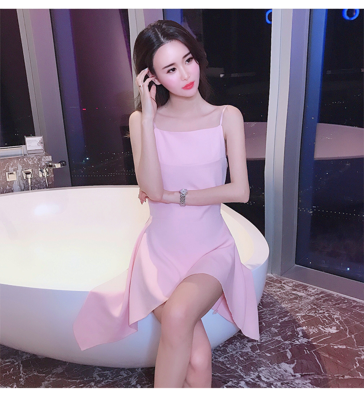 孜牧夜场女款裙子2019新款气质包臀吊带鱼尾裙子性感显瘦小心机连衣裙