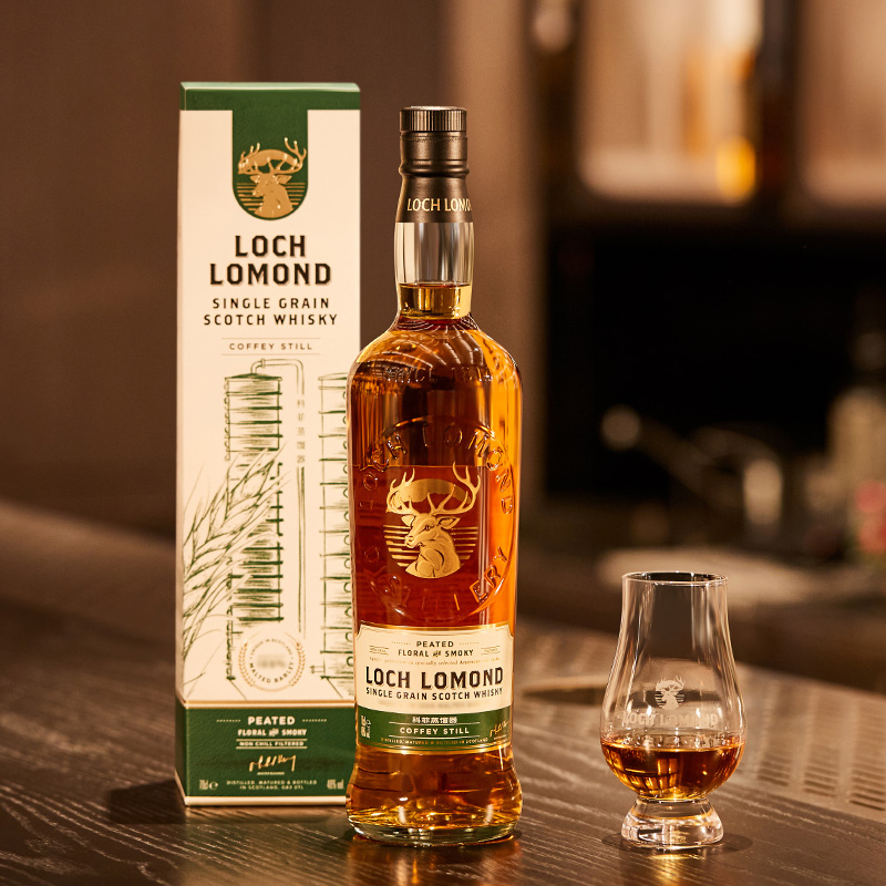 英国罗曼湖 单一谷物泥煤口味700ml威士忌苏格兰高地产区 single