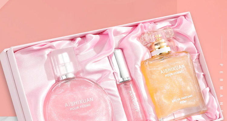 抖音网红流沙香水女士持久清新学生淡香自然平价少女鎏金流砂套装