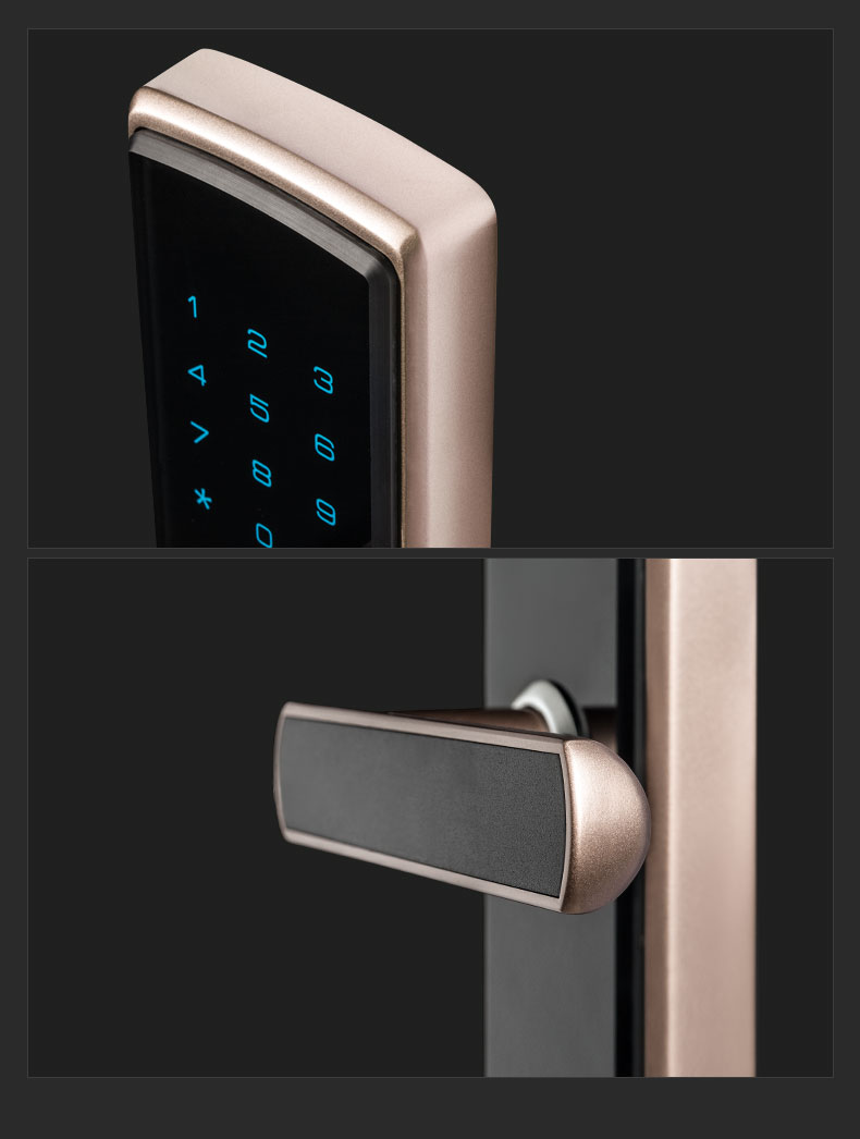 kaadas凯迪仕智能锁k5蓝牙版红古铜色指纹锁家用防盗门锁电子门锁密码