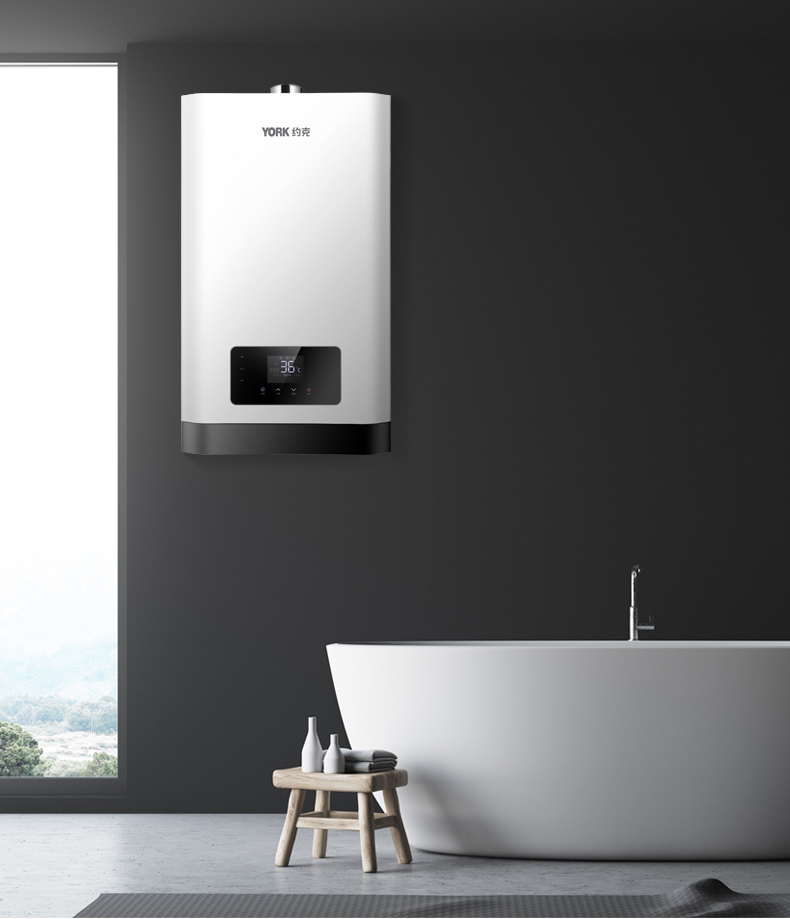 约克york13l燃气热水器jsq2513ykds2水气双调精准恒温智能防冻12t天然