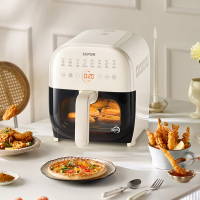 苏泊尔(SUPOR)空气炸锅不用翻面 家用多功能 远红外5L大容量 可视 大功率蒸汽嫩炸 炸锅KD50Y804