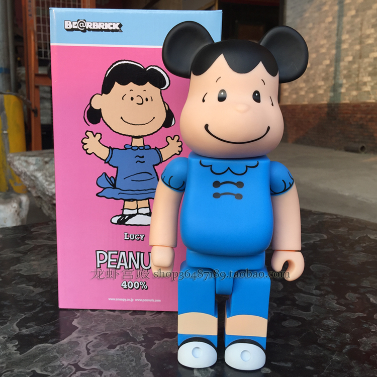 bearbrick积木熊暴力熊史努比lucy露西公仔人偶玩具手办模型400花生人