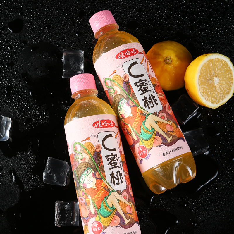 娃哈哈c蜜桃/c西柚/c柠檬530ml*12瓶