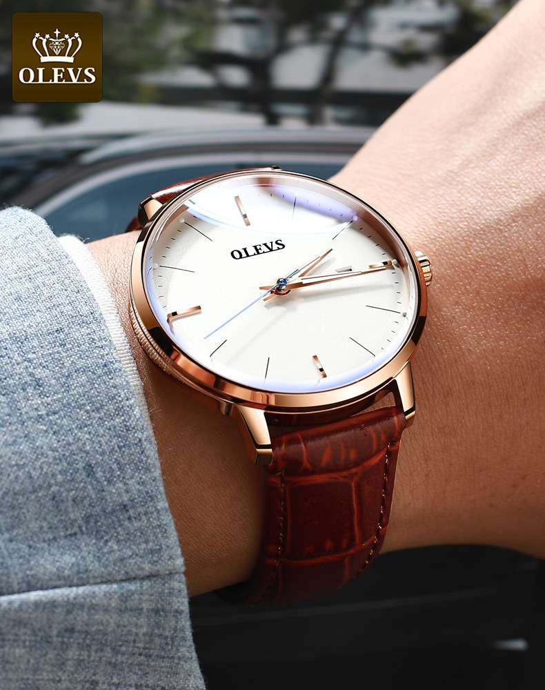 新款欧利时手表男士自动机械表钢带潮流商务防水手表弧形时尚腕表