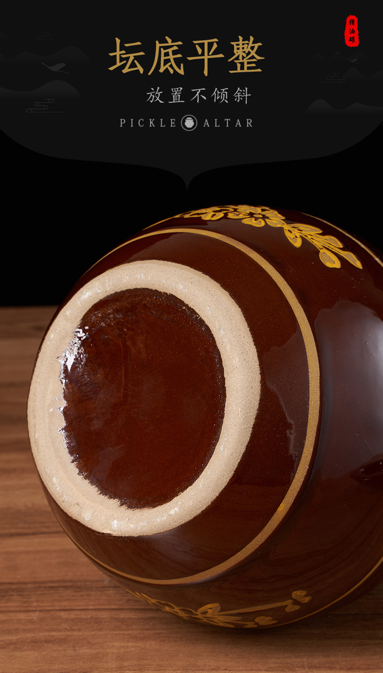 装猪油罐子厨房家用陶瓷土陶带盖烘焙精灵老式油坛储大容量号加厚特惠