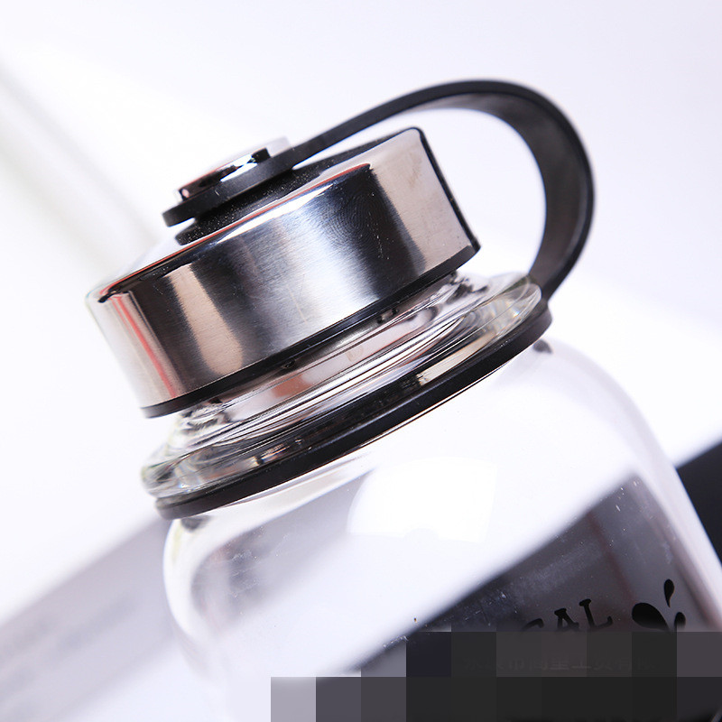 大容量户外运动玻璃杯太空杯高硼硅耐热旅行便携杯子登