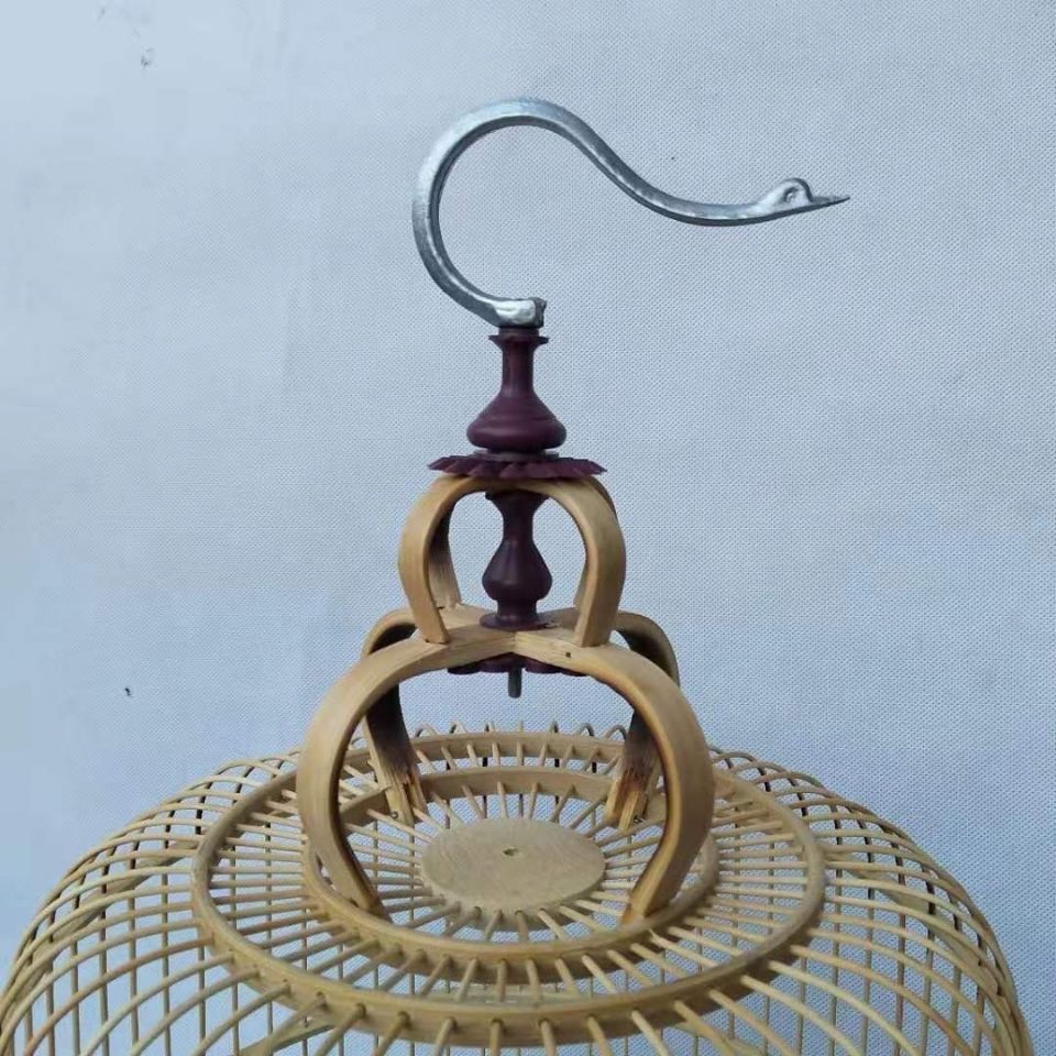 《玉鸟芙蓉鸟笼配件配件竹鸟笼相思鸟笼圆笼精品鸟笼 裸笼》无著