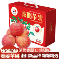 [新品种秦脆]陕西洛川秦脆苹果水果 20枚80mm 新鲜皮薄脆甜水果